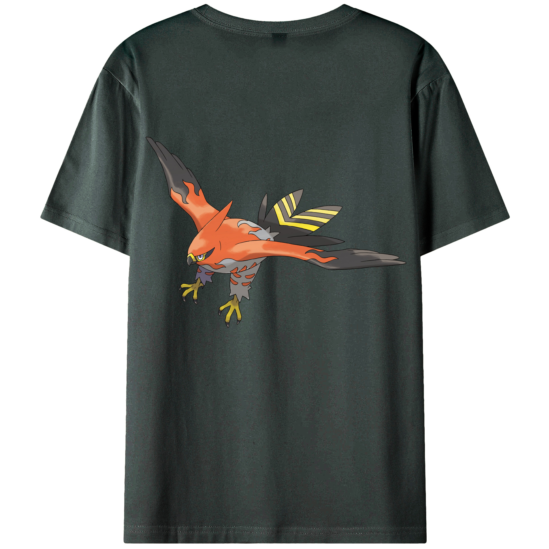 （画像用） ポケットモンスター Pokémon 綿100％ メンズ半袖Tシャツ（バックプリント） 通気性